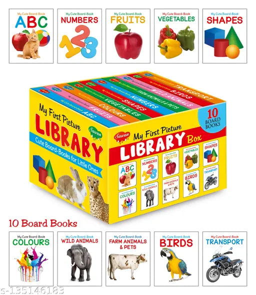 My First Picture Library Box of 10 Board Books