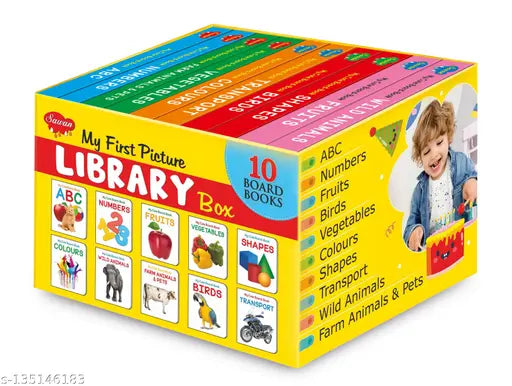 My First Picture Library Box of 10 Board Books