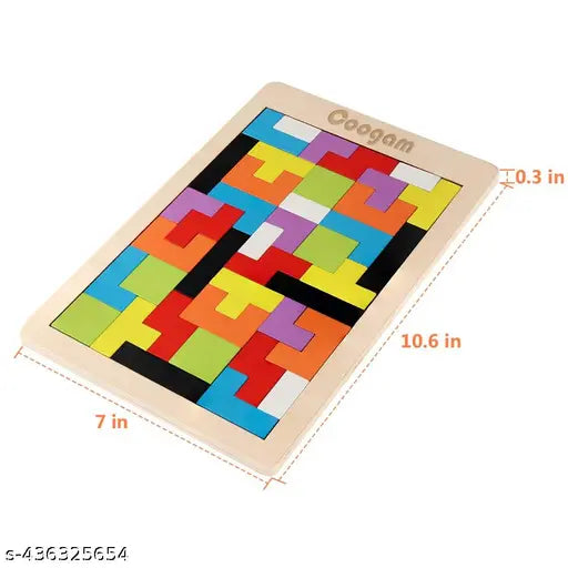 Wooden Russian Blocks Puzzles